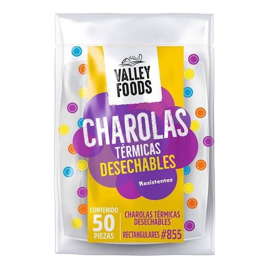 Valley foods charolas térmicas desechables (50 un)