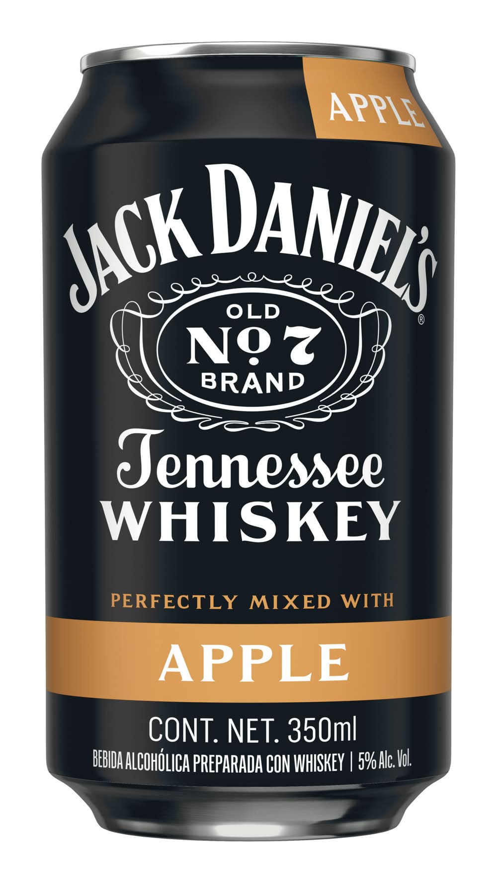 Jack Daniel's · Bebida preparada con whiskey tennessee no. 7, apple (350 ml)