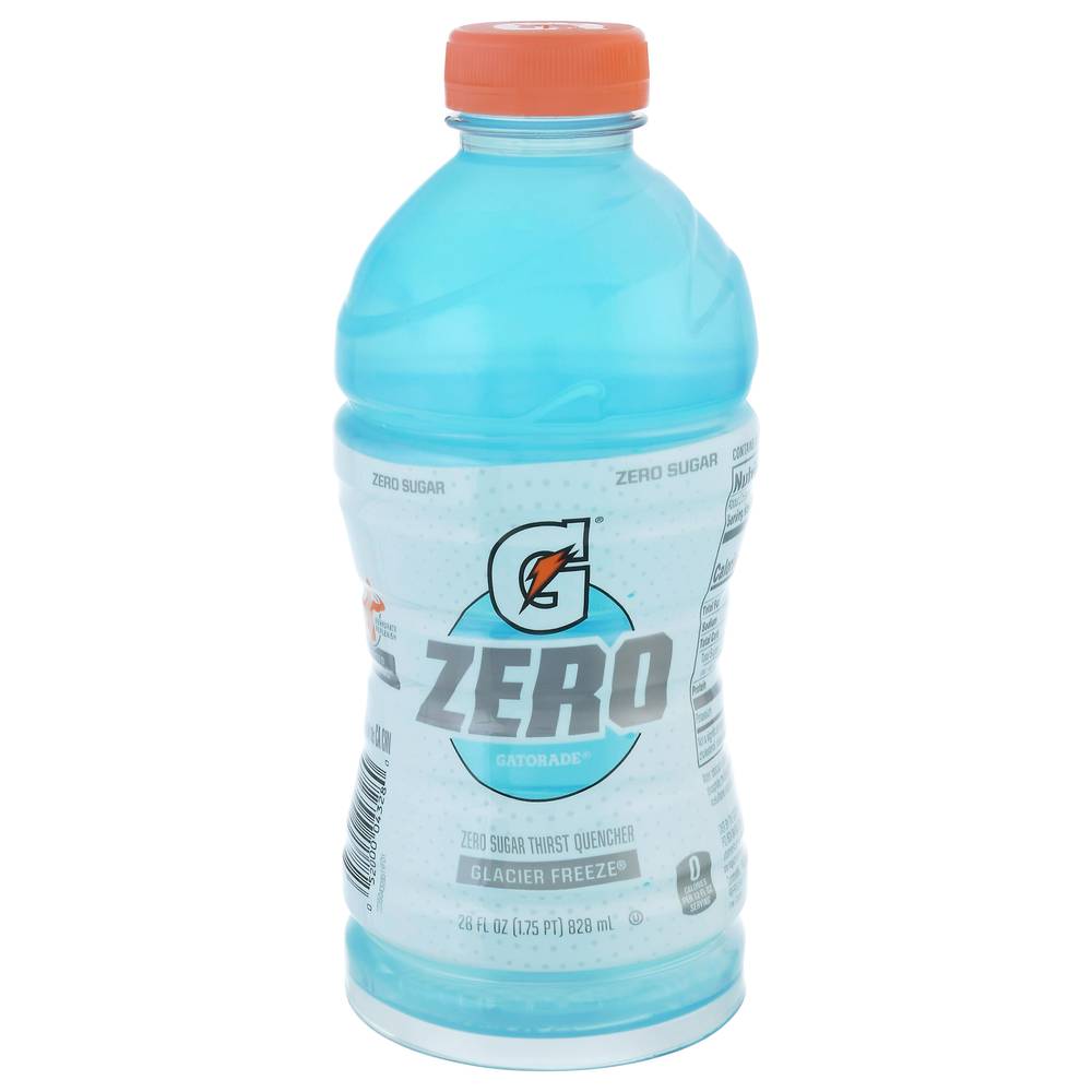 Gatorade Zero Sugar Thirst Quencher Sports Drink, Glacier Freeze (28 fl oz)