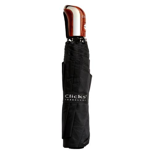 Clicks Automatic Open & Close Umbrella, Black