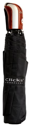 Clicks Automatic Open & Close Umbrella, Black