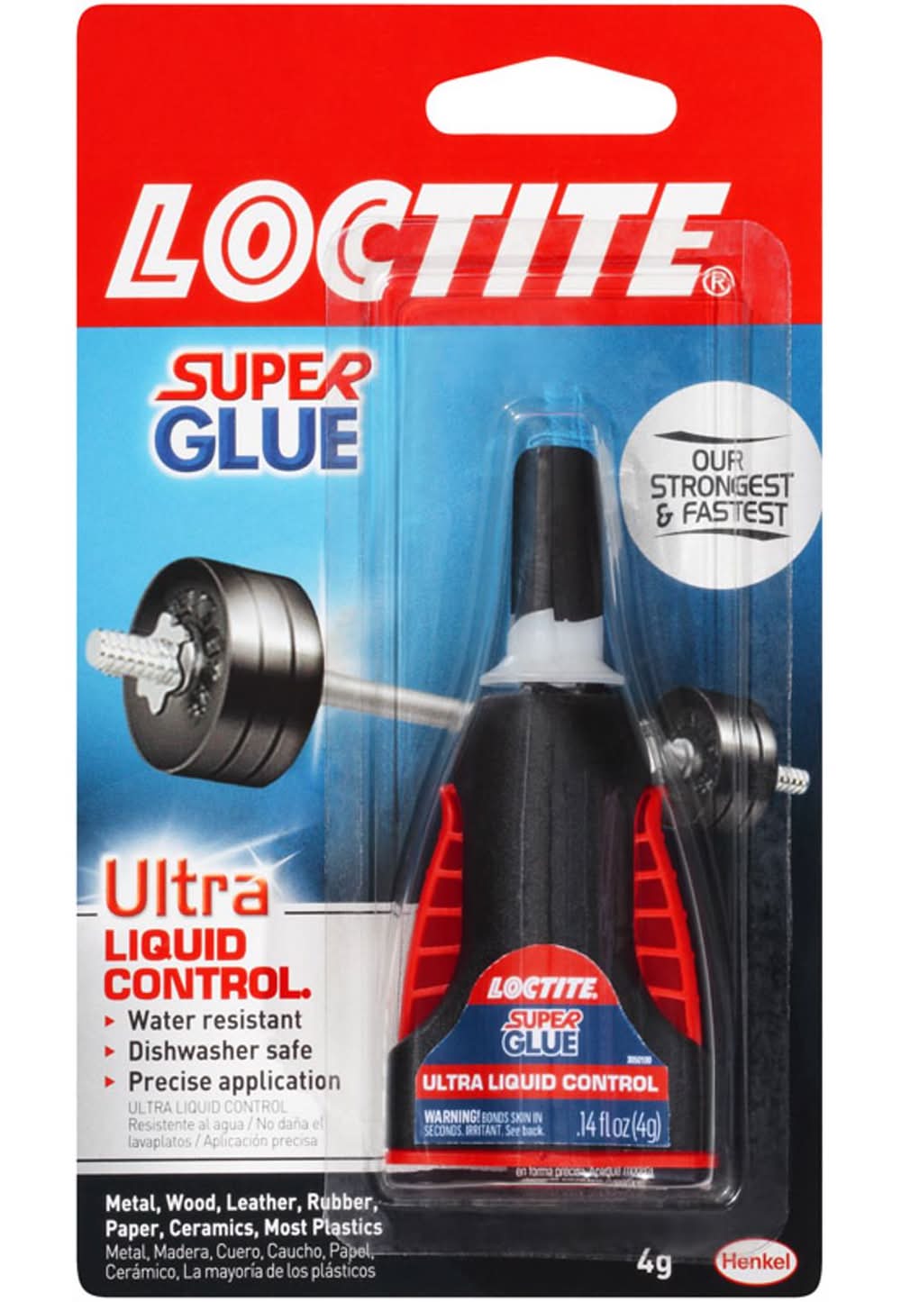 Loctite Ultra Liquid Control High Strength Ethyl Cyanoacrylate Clear Super Glue 4 Gm
