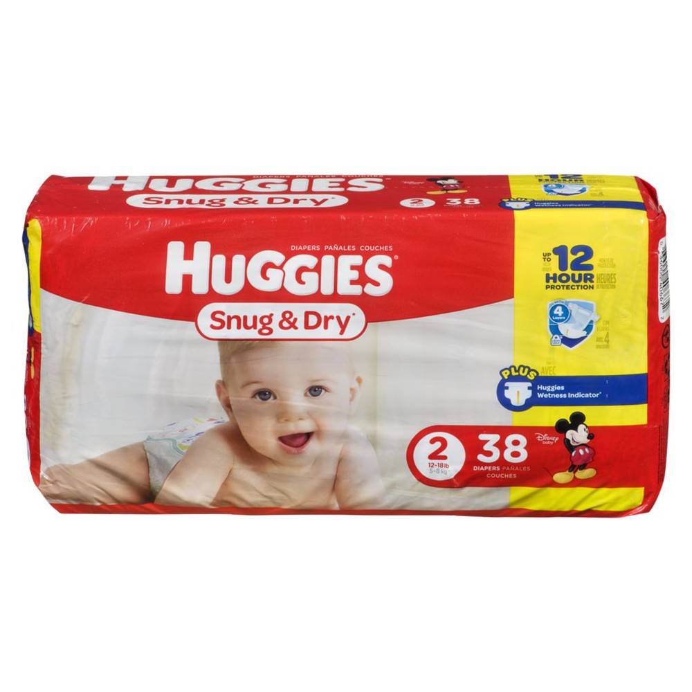 Huggies Snug & Dry Diapers Size 2