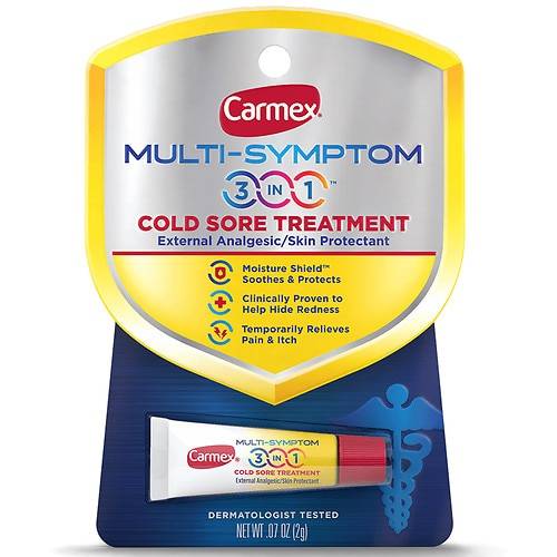 Carmex Multi-Symptom 3-in-1 Cold Sore Treatment - 0.07 oz