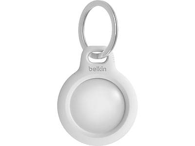 Belkin Air Tag Secure Holder With Key Ring (white)