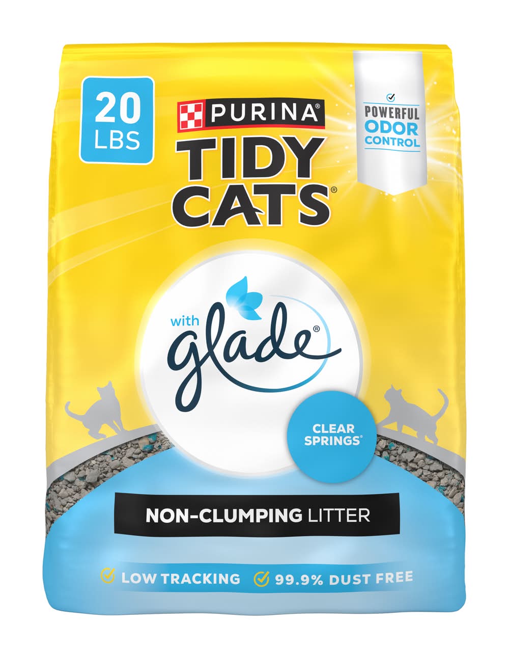 Purina Tidy Cats Glade Clear Springs Odor Control Cat Litter (20 lbs)