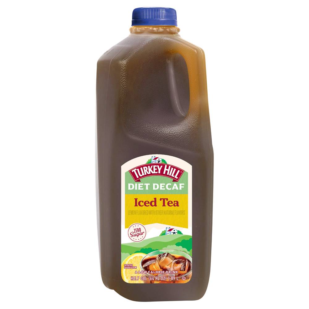 Turkey Hill Diet Decaf Iced Tea, Lemon (64 fl oz)