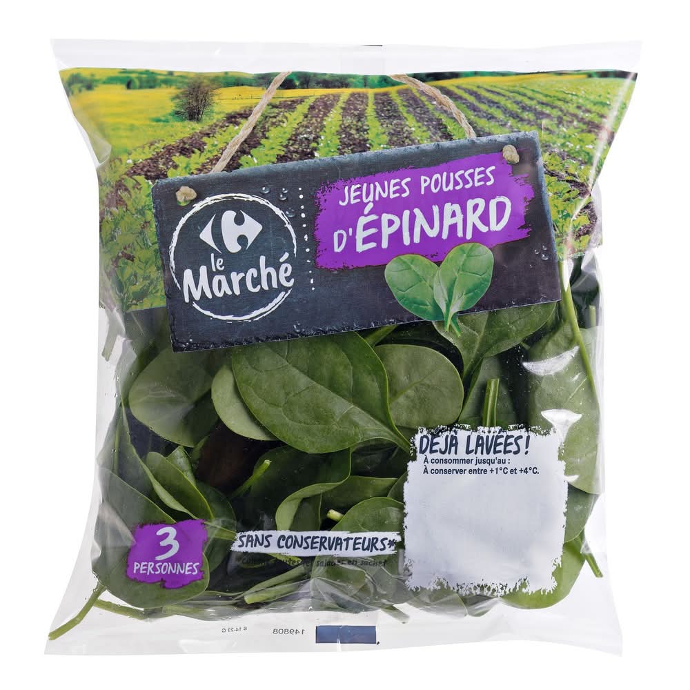 Carrefour Le Marché - Jeunes pousses d'épinard