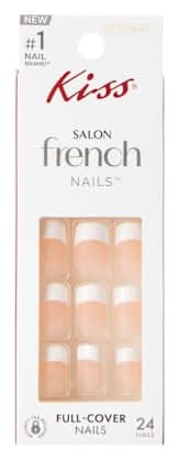 Kiss® Salon French Pink Full-Cover Nails 24-Count