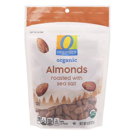 O Organics Organic Roasted Almonds With Sea Salt (8 oz)