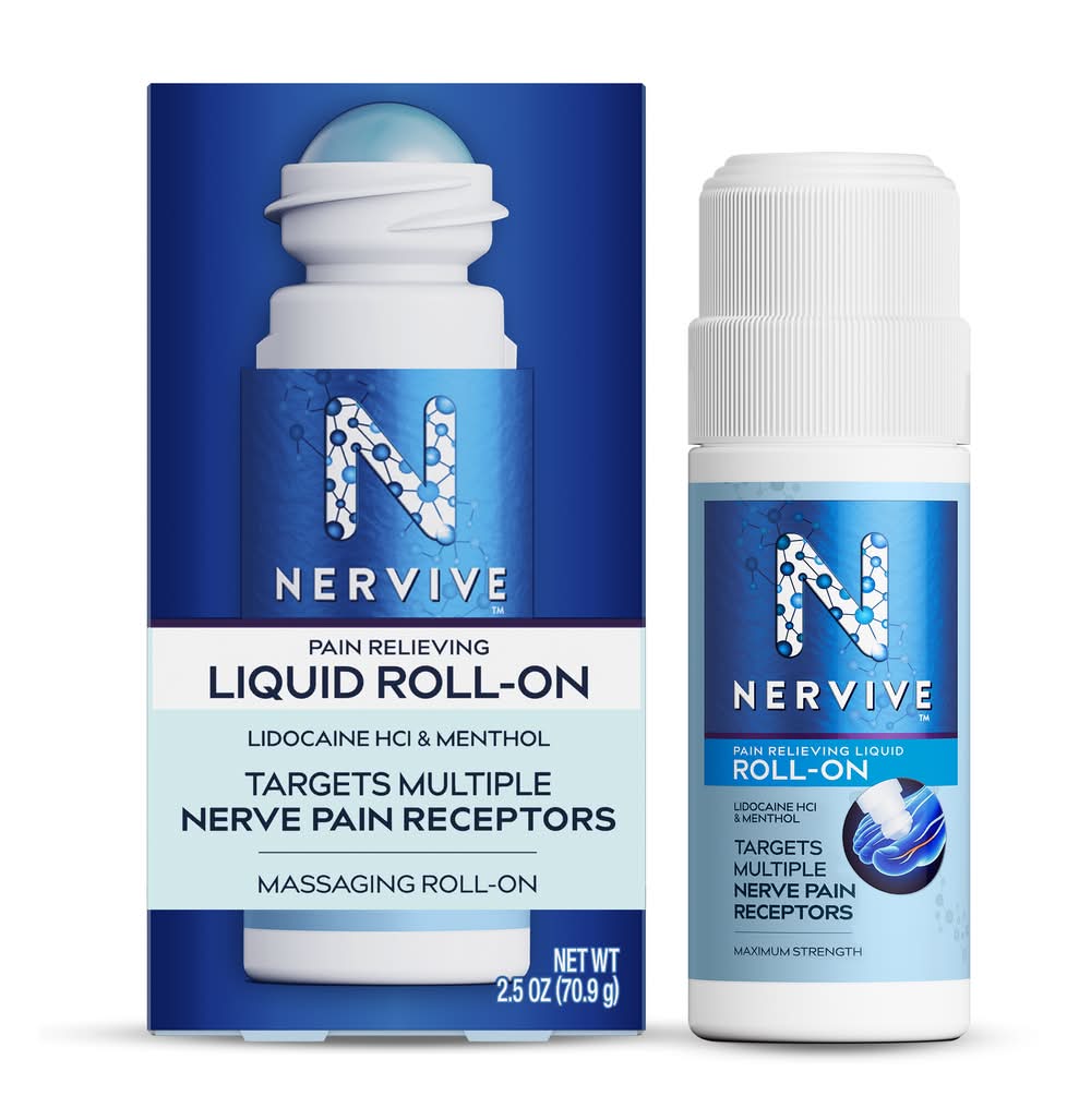 Nervive Roll-On Maximum Strength Pain Relieving Liquid (2.5 oz)