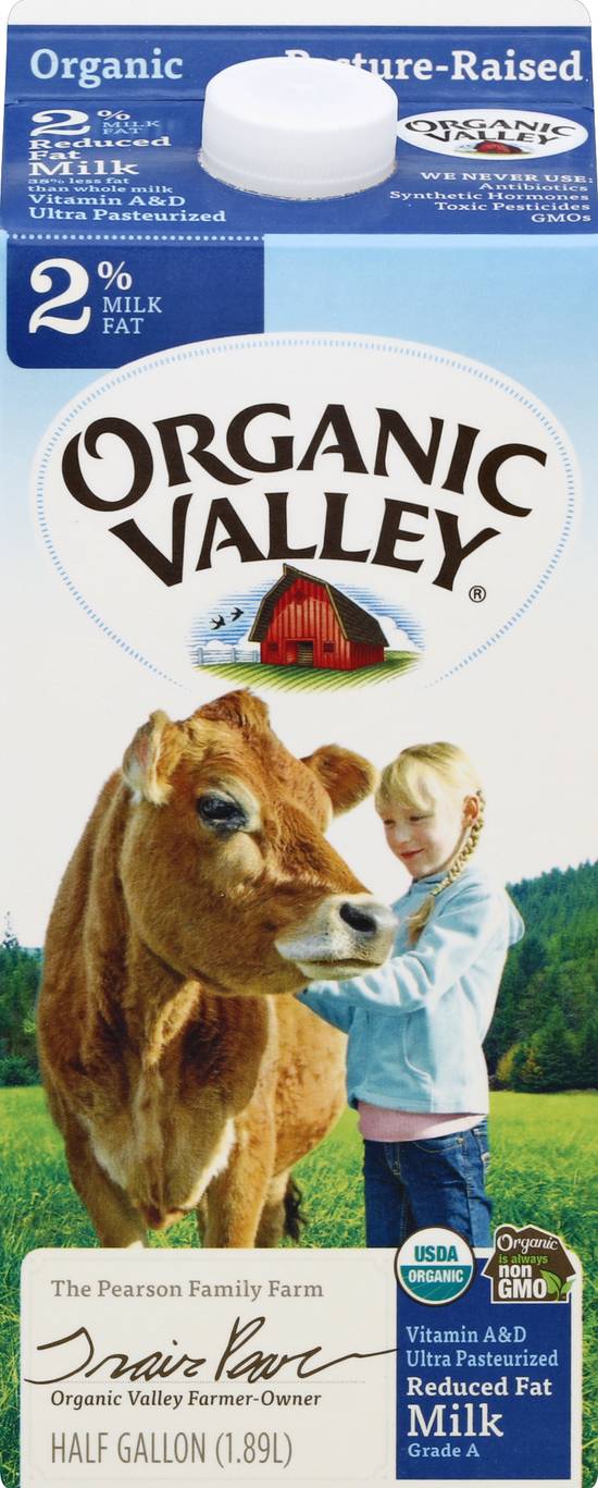 Organic Valley Reduced Fat 2% Milk Fat (1.89 L)