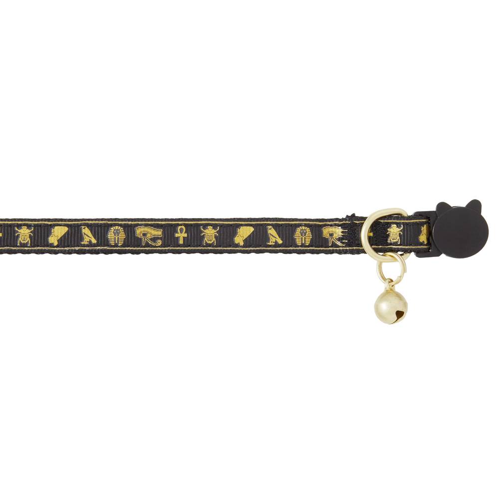 Whisker City® Gold Egyptian Easy Release Kitten & Cat Collar (Color: Gold, Size: Cat (Adult))