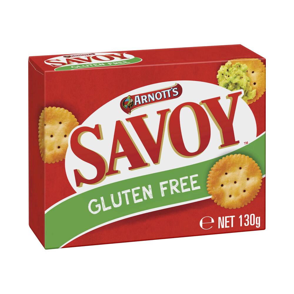 Arnotts Gluten Free Savoy Original Crackers 130g