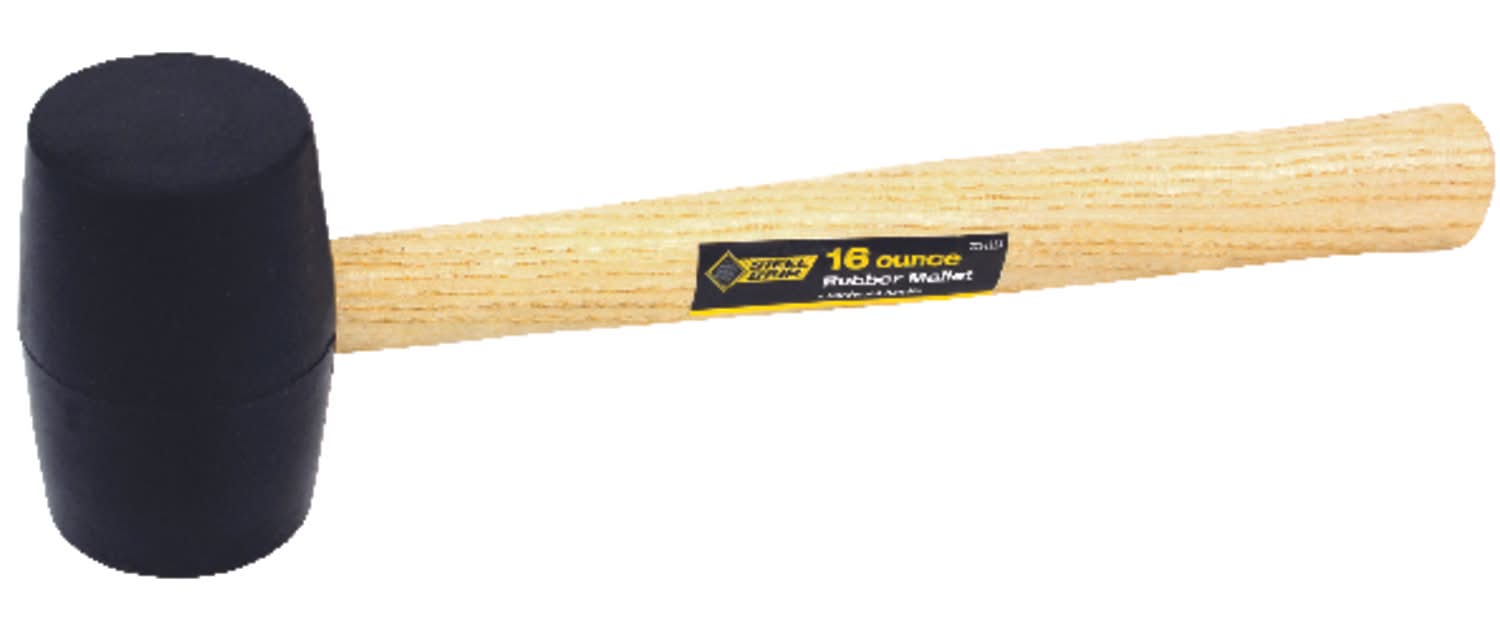 Steel Grip 16 Oz Mallet Rubber Head Wood Handle