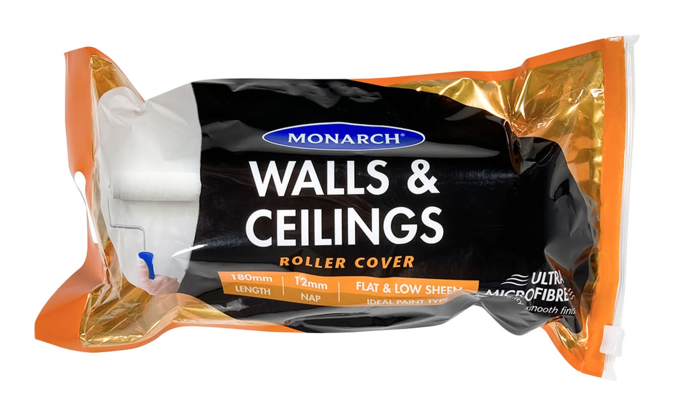 Monarch 180mm Walls and Ceilings Ultra Microfibre Roller Cover - 180mm