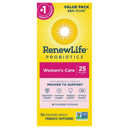 Renew Life Women's Care Probiotic Vegetarian Capsules (50 ct)