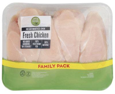 Open Nature Chicken Breasts Boneless Skinless Value Pack - 3.00 Lb