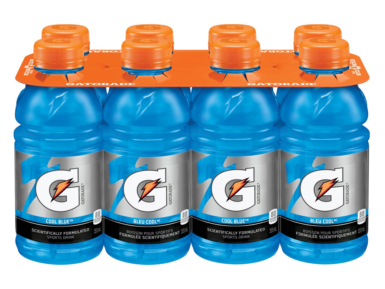 Gatorade Sports Drink, Cool Blue (8 x 355 ml)