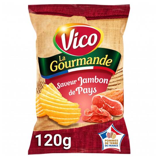 Chips saveur jambon de pays Vico 120g