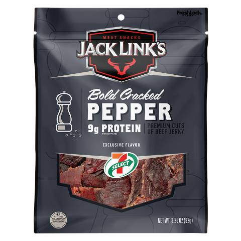 7-Select Jack Links Bold Cracked Pepper Beef Jerky 3.25oz