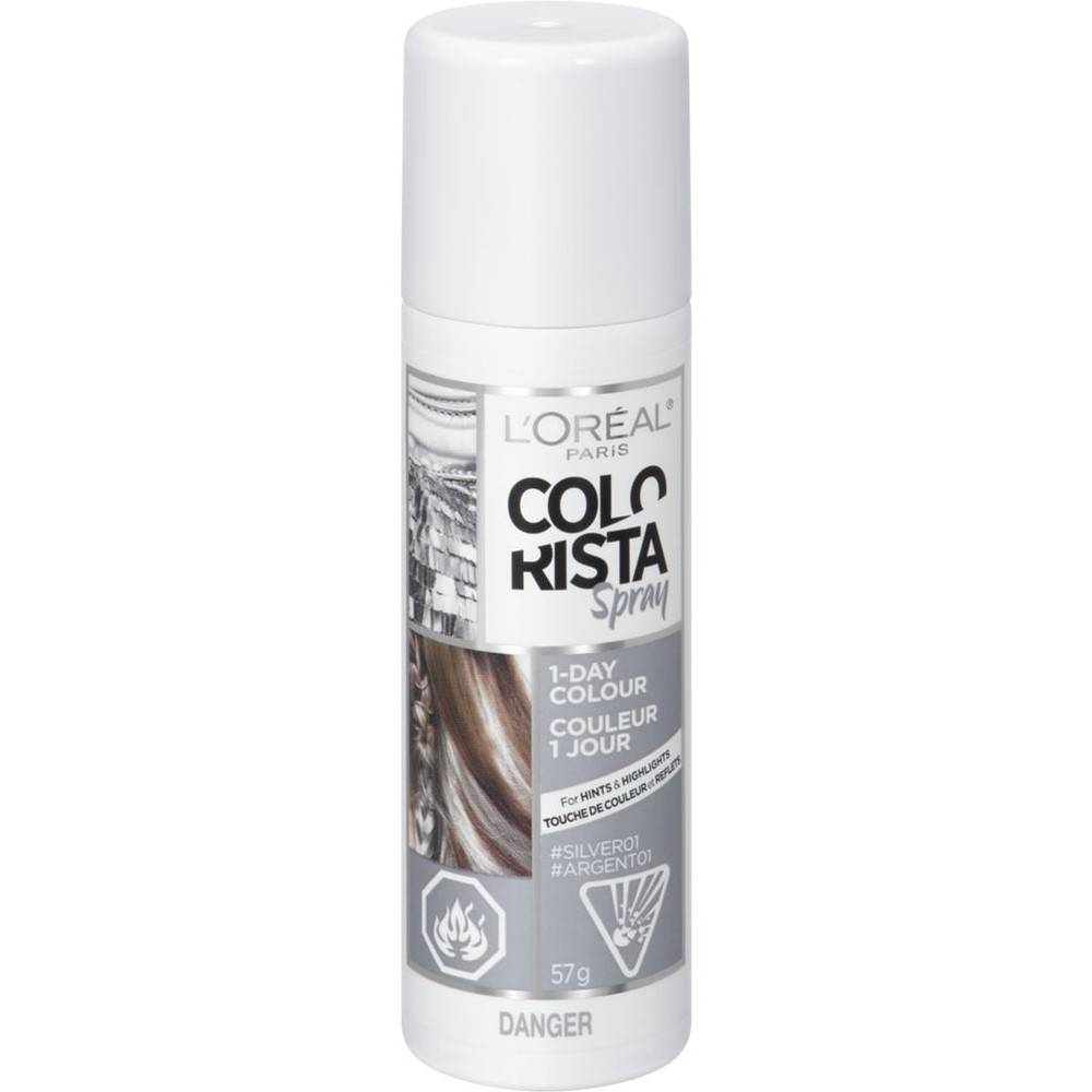 L'Oréal Colorista Spray 1-day Colour, Silver (60 g)