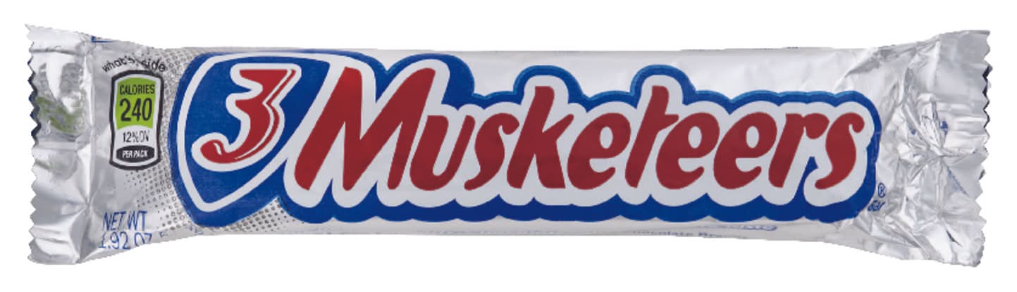 3 Musketeers Milk Chocolate Candy Bar 1.92 Oz