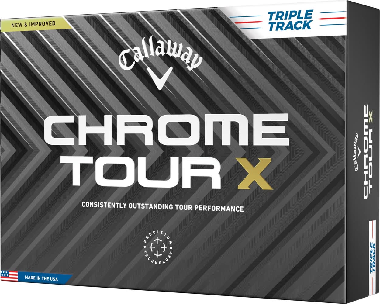 Callaway 2024 Chrome Tour X Triple Track Golf Balls (White)