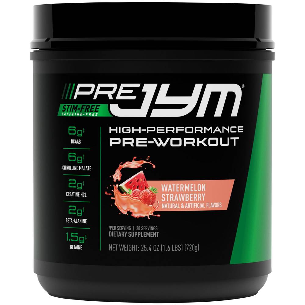 Jym Supplement Science Stim Free High Performance Pre-Workout (watermelon strawberry)