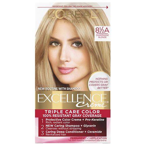 L'Oreal Paris Excellence Creme Permanent Triple Care Hair Color - 1.0 ea