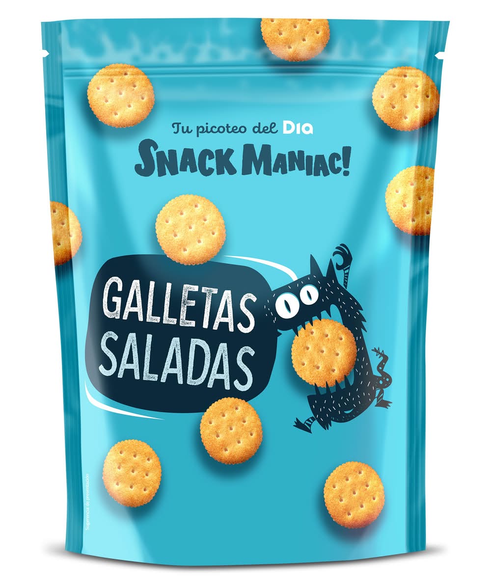 Galletas Saladas Snack Maniac De Dia Bolsa 200 G