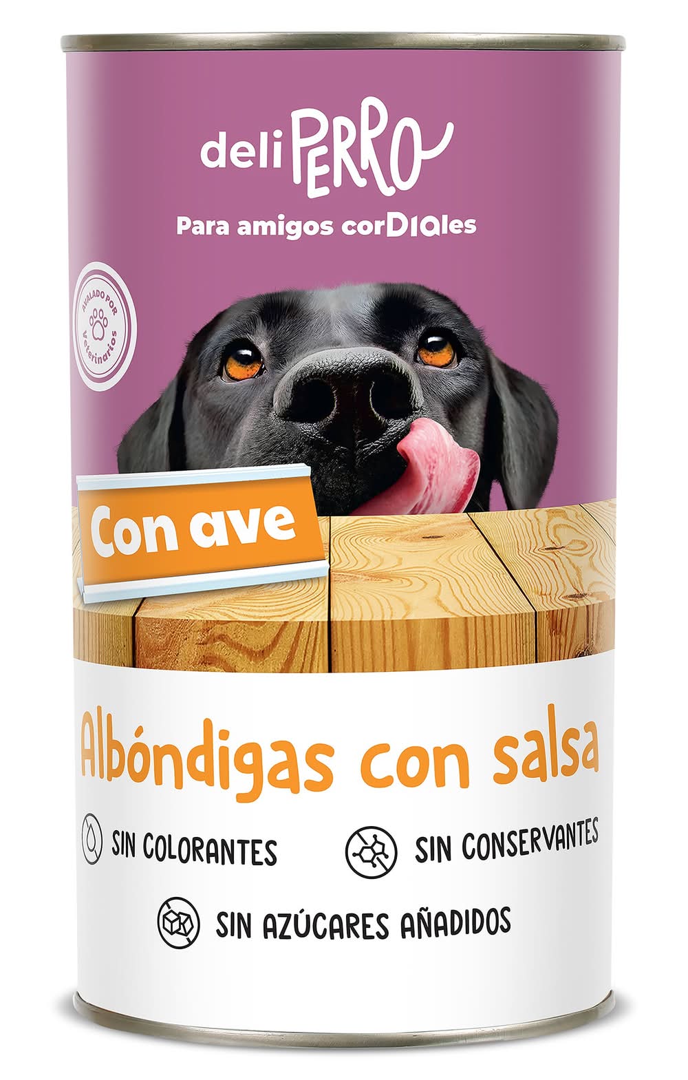 Alimento Para Perros Albóndigas Con Salsa De Ave Deliperro De Dia Lata 1.2 Kg