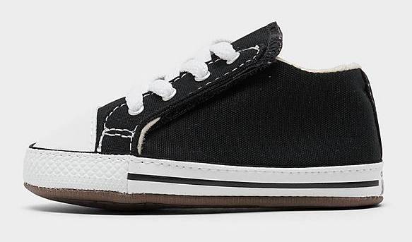 Converse Infant Chuck Taylor All Star Cribster Crib Booties, 3.0, Black - White