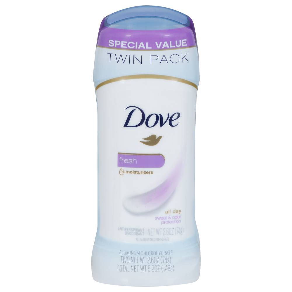 Dove Special Valuetwin pack 24h Invisible Solid Fresh Anti-Perspirant Deodorant (2 ct)