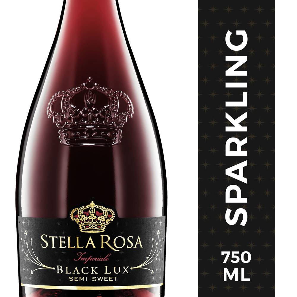 Stella Rosa Italian Black Lux Semi Sweet Red Blend Wine (750 ml)