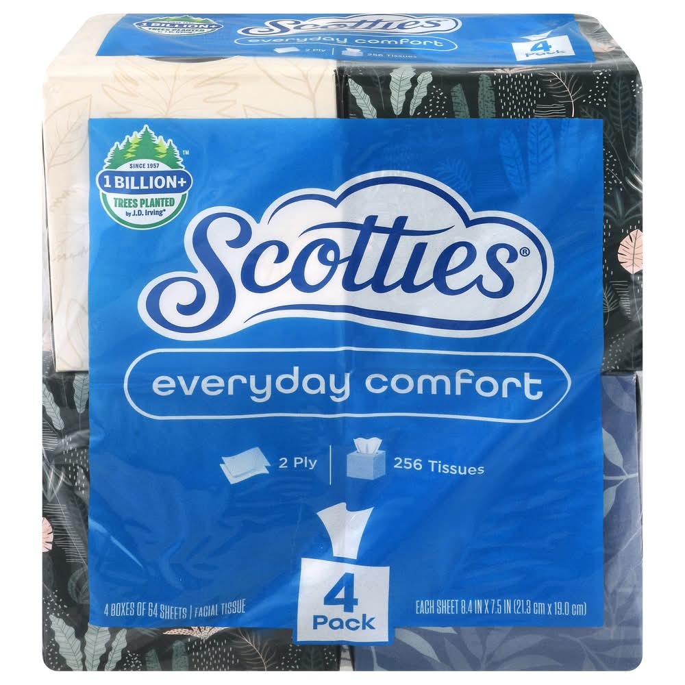 Scotties Everyday Comfort Facial Tissue (4 ct)