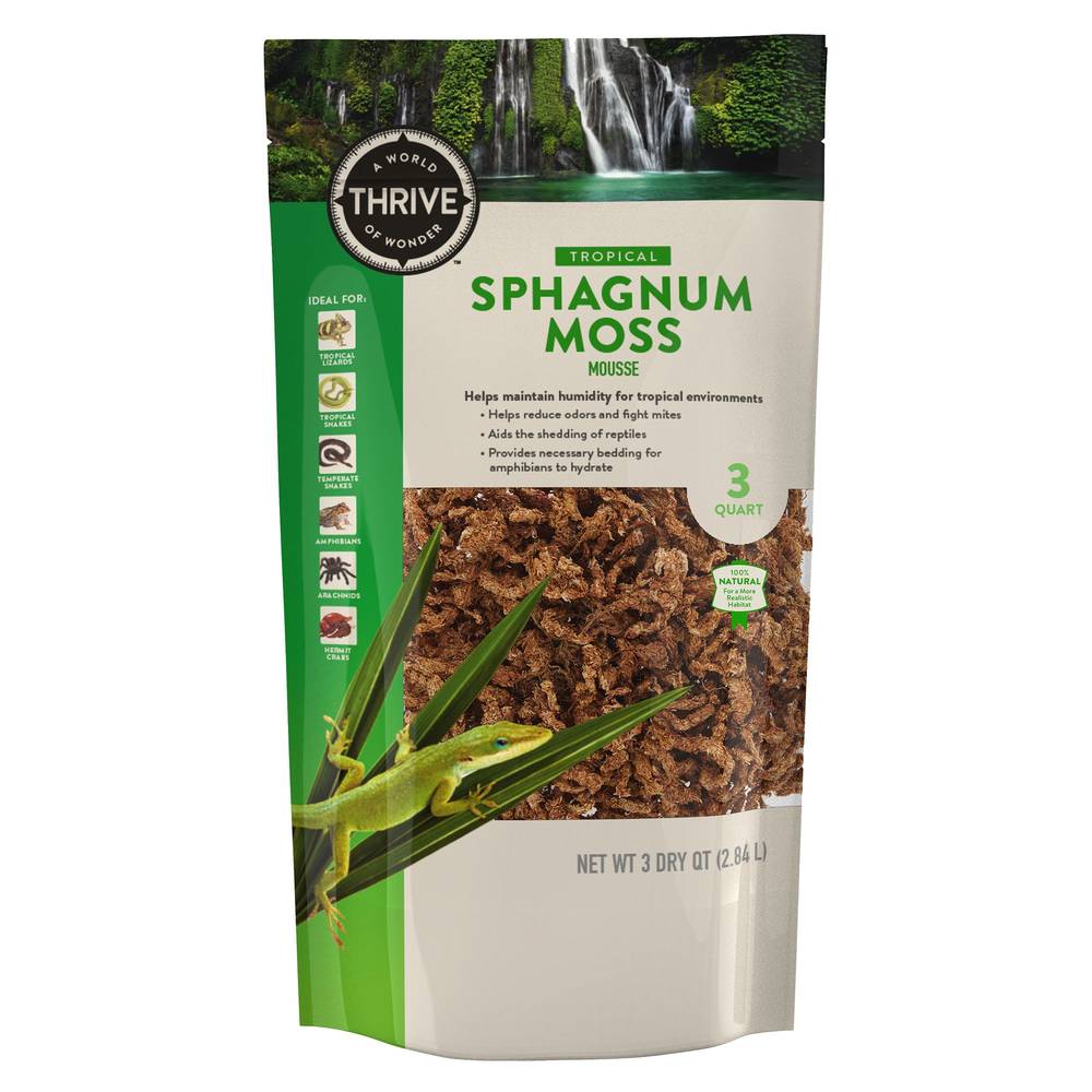 Thrive Sphagnum Reptile Moss (Size: 3 Qt)