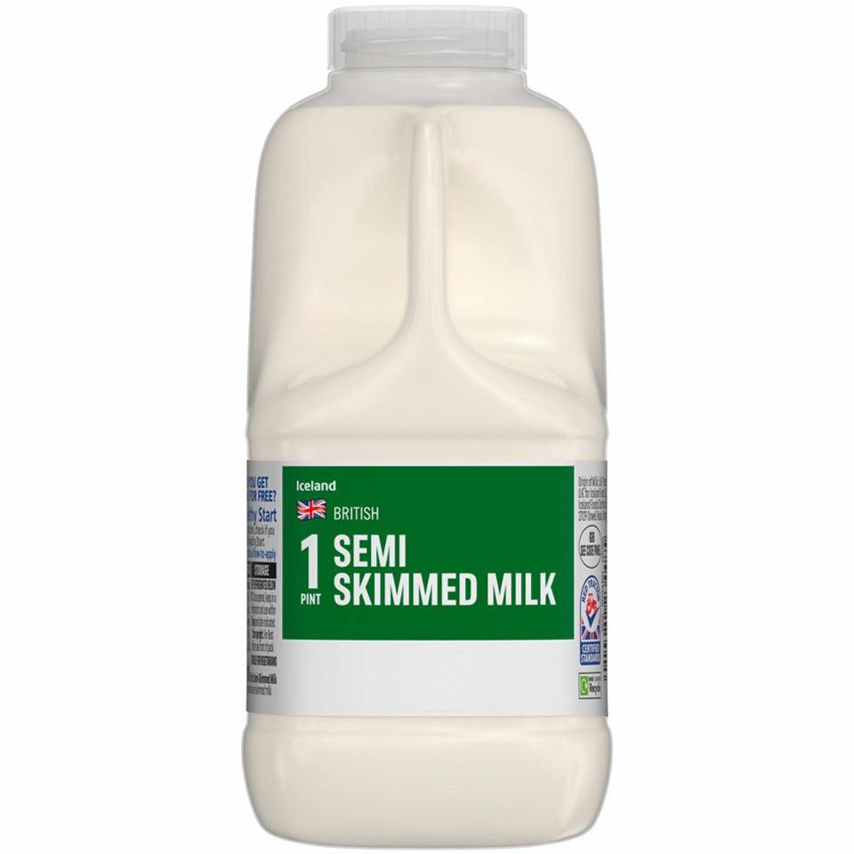 Iceland British Semi Skimmed Milk