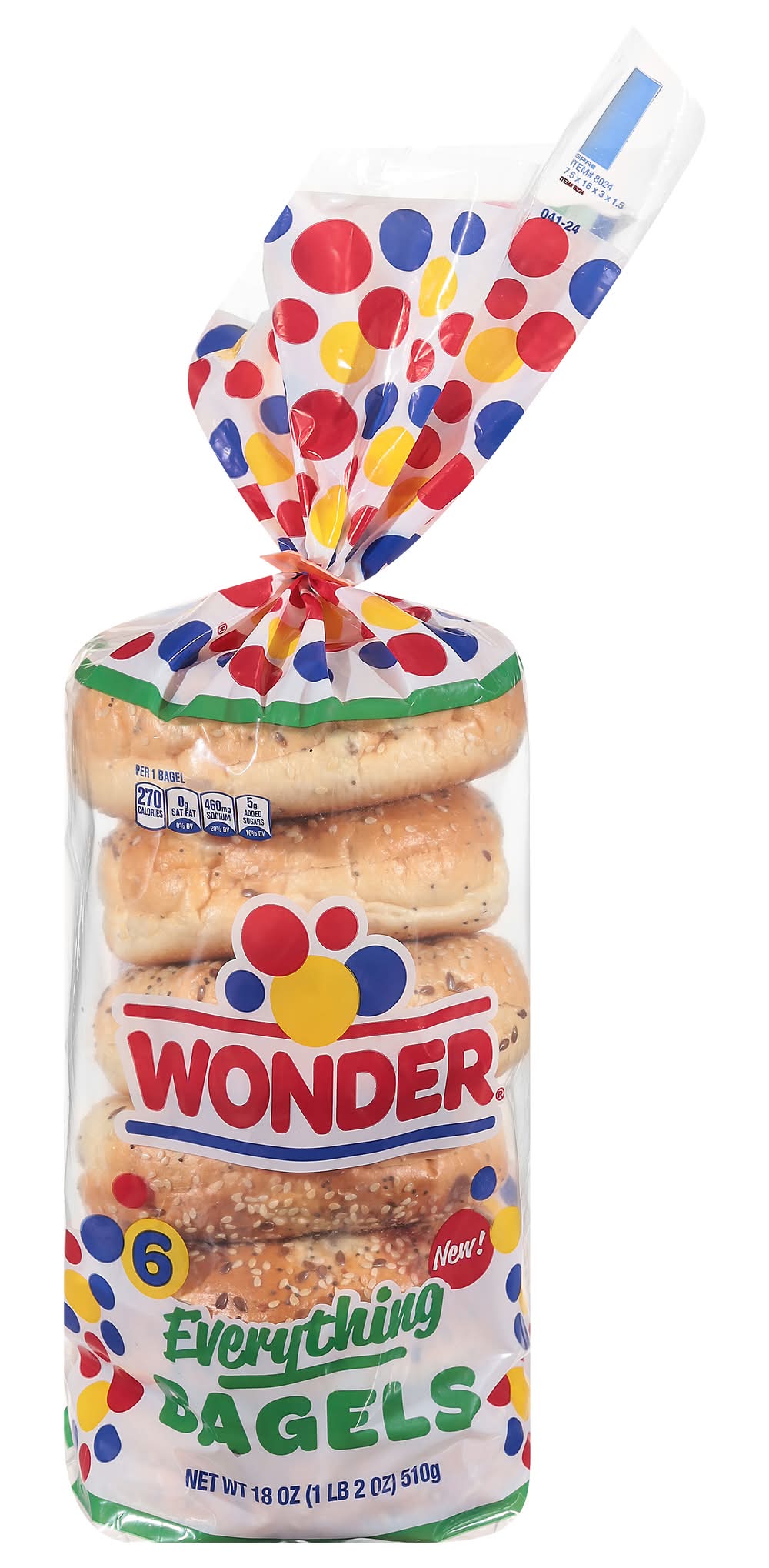 Wonder Everything Bagels (18 oz, 6 ct)
