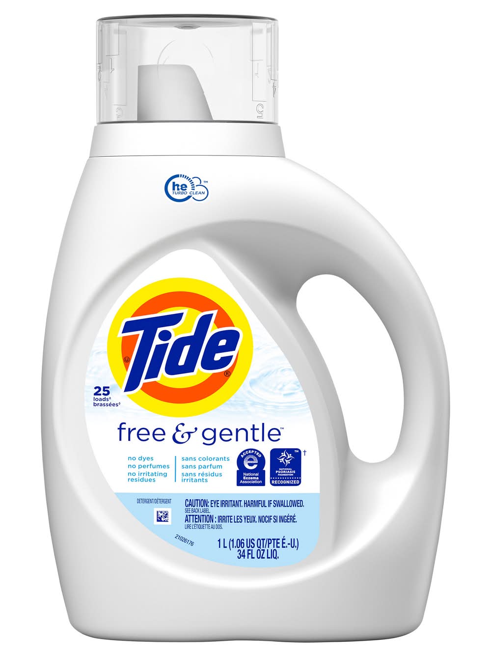 Tide Free & Gentle Liquid Detergent (34 fl oz)