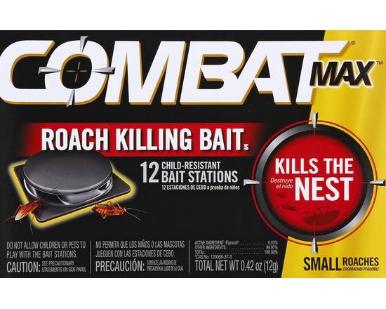 Combat · Max Small Roach Killing Bait Stations (12 ct)