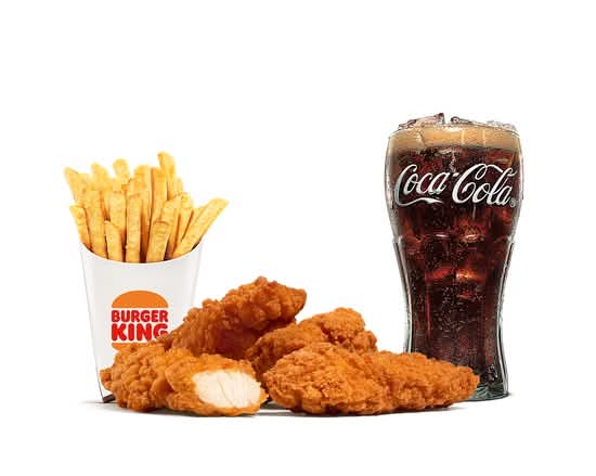 Chicken Tender (4 Stück) Menü (Ohne Dip)