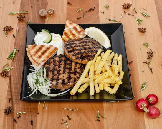Bifteki Teller (nur Rindfleisch)