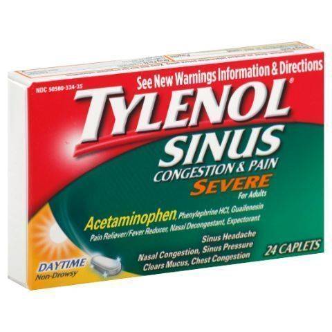 Tylenol Sinus Congestion & Pain 24 count