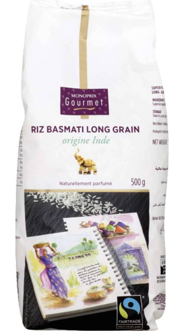 Monoprix - Gourmet riz basmati long grain origine inde (500g)