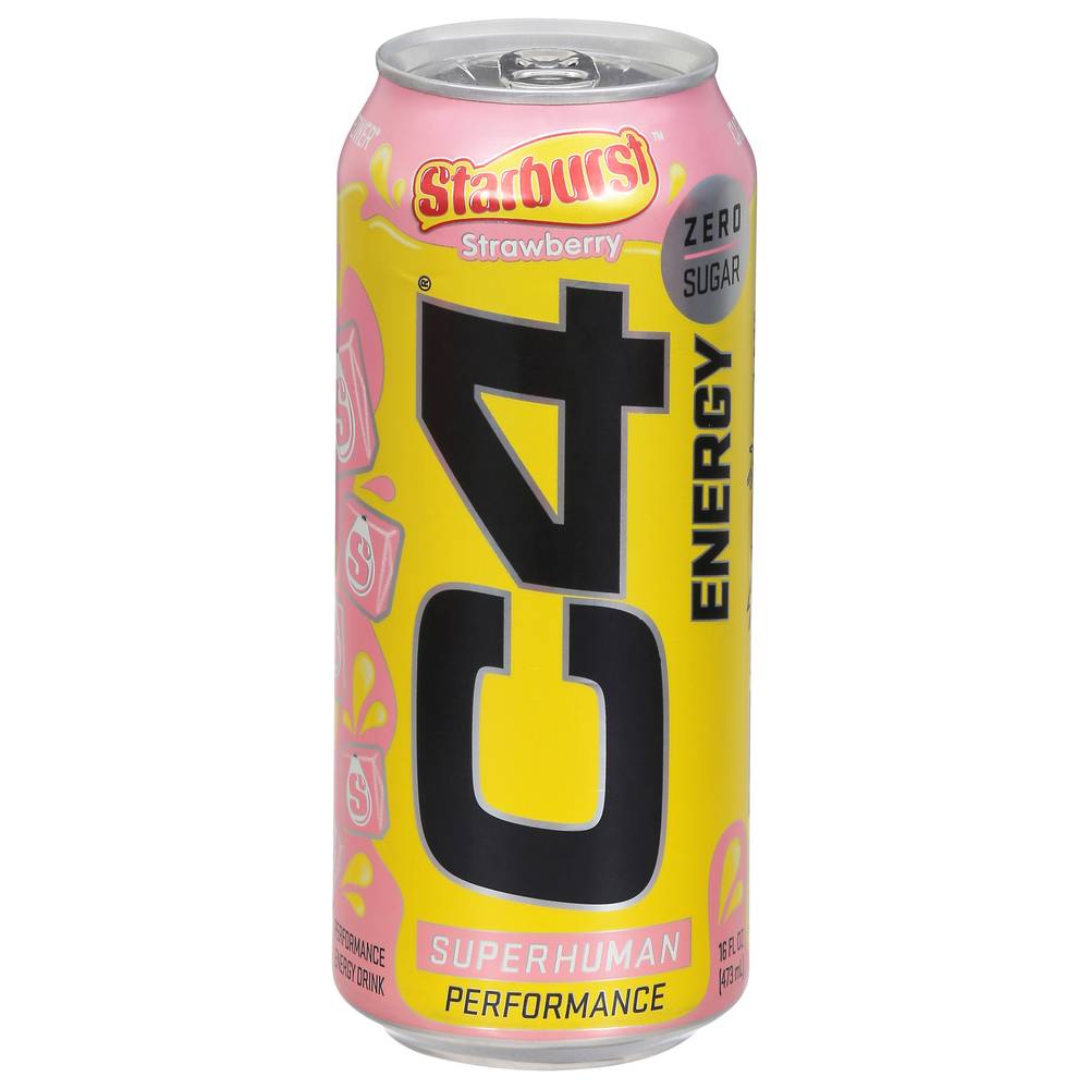 C4 Starburst Energy Drink, Strawberry (16 fl oz)