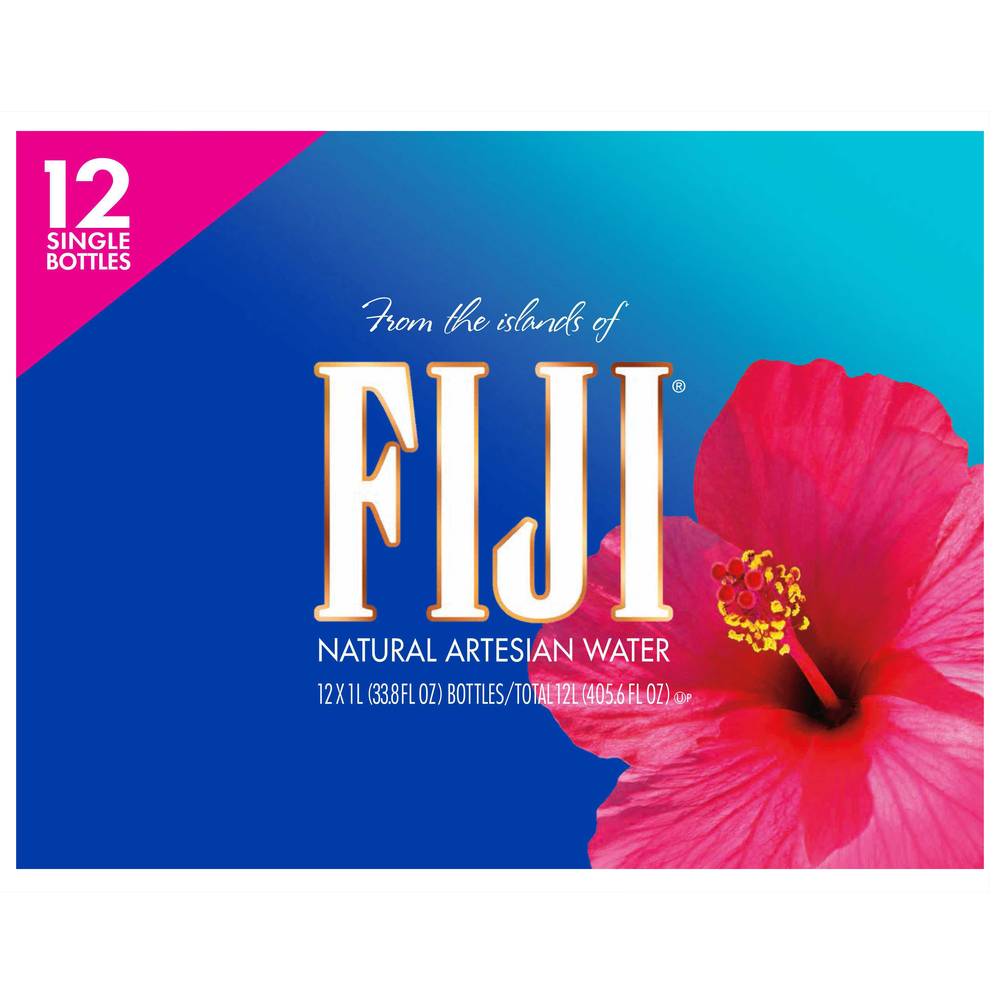 FIJI Natural Artesian Water (12 ct, 33.8 fl oz)