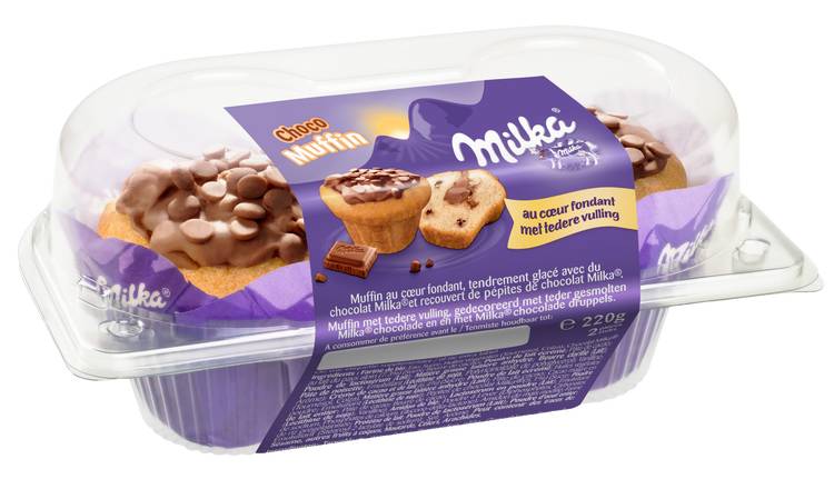 Milka - Choco muffins au coeur fondant avec tedere vulling (2 pièces)