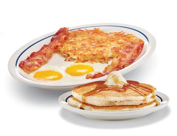 Philly Blueberry Cream Cheese Pancake Combo