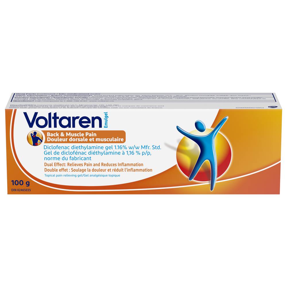 Voltaren Emulgel Back & Muscle Pain Gel 1.16% (100 g)